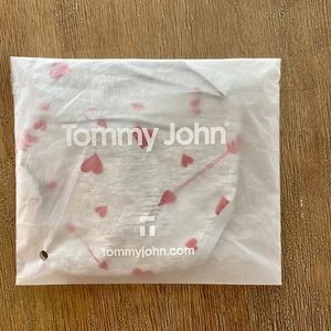 Tommy John Cool Cotton Thong Grey with Hearts